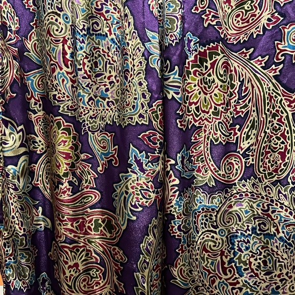 Purple Paisley Print Pants! Lounge or Pajama Pant. Valentine Loungewear - Picture 4 of 6